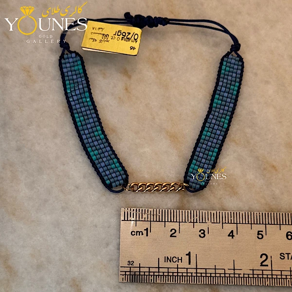 دستبند کارتیر طلا میوکی آبی